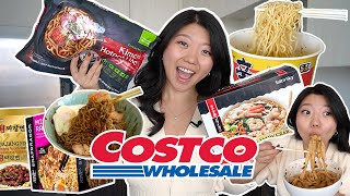 COSTCO NOODLES HAUL! Trying Every NEW Ramen & Noodle Soup at Costco 🍜