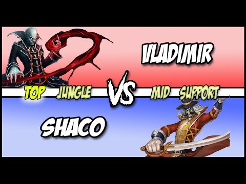 Voice of an Angel, Plays of a God. - Ap Shaco vs Vlad Full Game #117