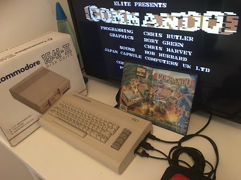 Commodore 64 loading game on Commodore 1541-II the old school way