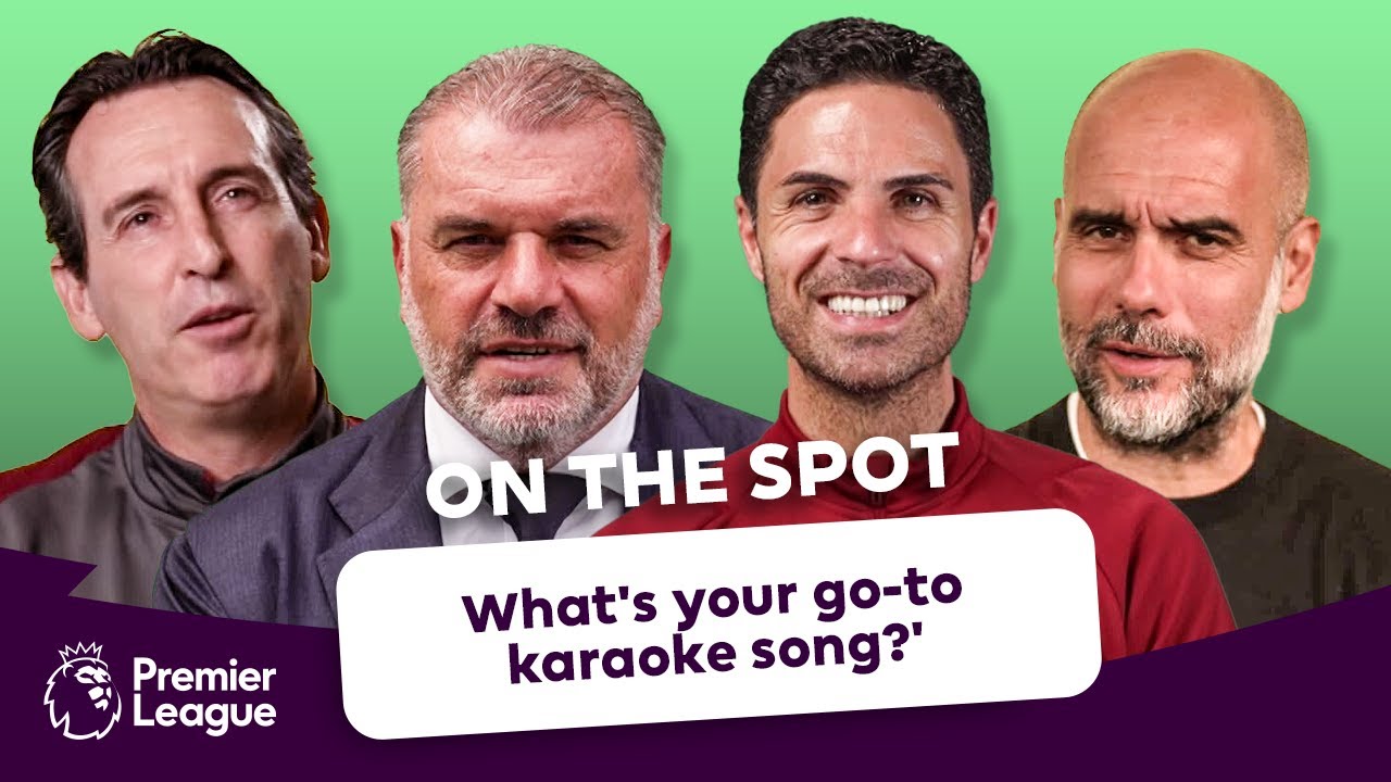 'SKIP THAT ONE...I'M A TERRIBLE SINGER! ' On the Spot ft. Arteta, Guardiola, Postecoglou, Emery