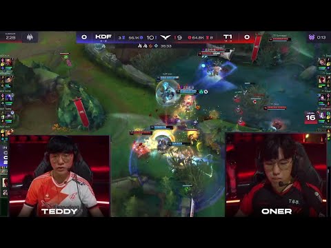 T1 Oner insane Lee Sin insec Teddy | T1 vs KDF