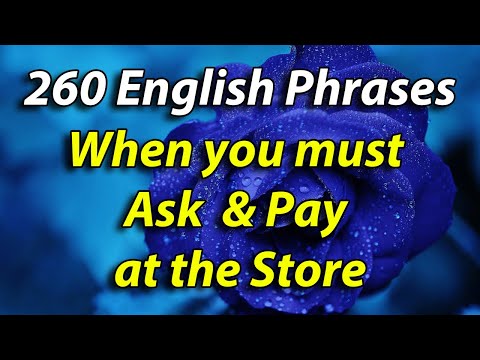 English Shadowing Speaking Practice - 260 English Phrases When you Ask & Pay for Items at the Store