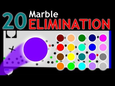 Super Marble Race | 20 Marble Elimination Race | 86