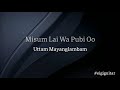Misum Laiwa  Pubi- Uttam (Mikhithi) Guitar chords and lyrics.
