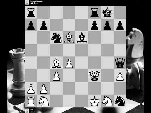 NN vs Howard Staunton, Casual game, London ENG, 1841