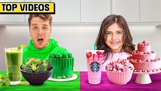 We Ate ONLY ONE Color for 24 HOURS! (SURVIVAL CHALLENGE) 💀 | The Anazala Family