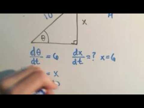 Related Rates #4 Involving Trigonometry