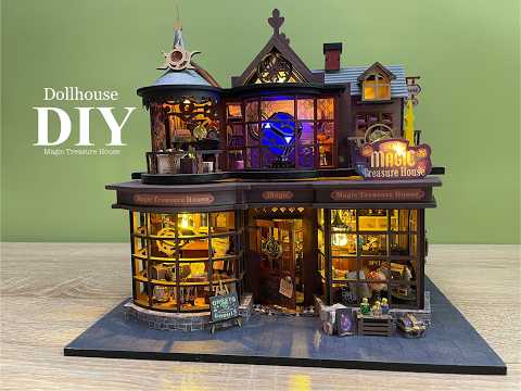 MAGIC TREASURE HOUSE | DIY Miniature Dollhouse Crafts | Relaxing Satisfying Video