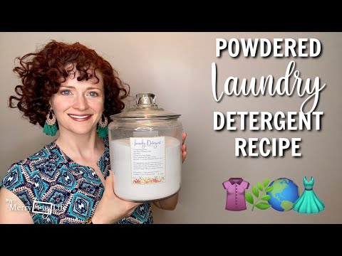 DIY Natural POWDERED LAUNDRY DETERGENT Recipe