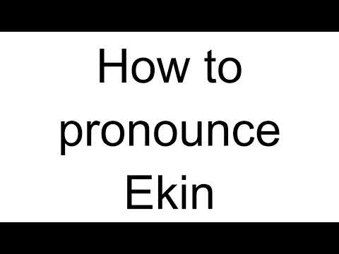How to Pronounce Ekin (Turkish)