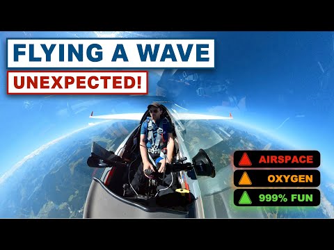 FLYING A WAVE – unexpected – cockpitview with commentary