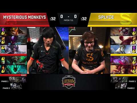 MM vs SPY Highlights Game 1 | S7 NA LCS Summer 2017 | Misterious Monkeys vs Splyce