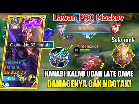 TOP GLOBAL HANABI MANIAC! EPIC COMEBACK THE LATE GAME! HANABI BEST BUILD TERSAKIT 2023 - MLBB