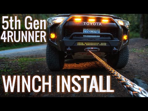 Winch Install - 5th Gen 4Runner - Warn Evo 10s