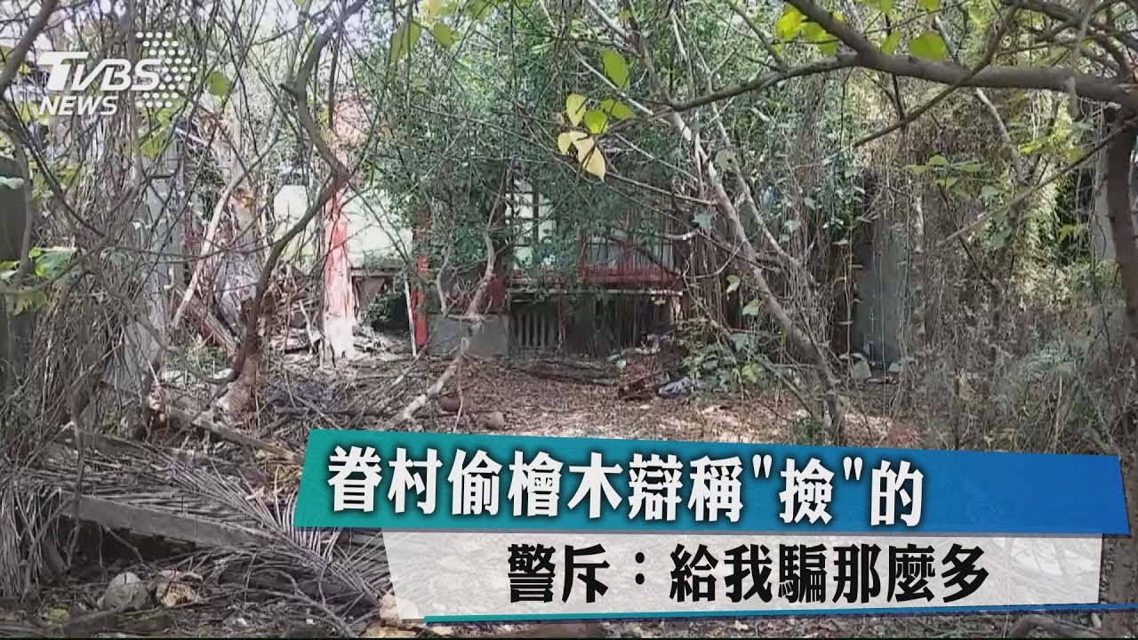 眷村偷檜木辯稱「撿」的 警斥:給我騙那麼多