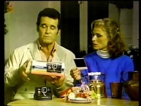 Polaroid ad w/James Garner & Mariette Hartley, 1981