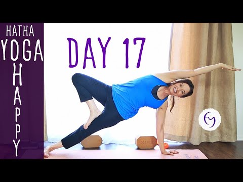 30 Minute Hatha Yoga Happiness: Get Some Fresh Air Day 17 | Fightmaster Yoga Videos thumbnail