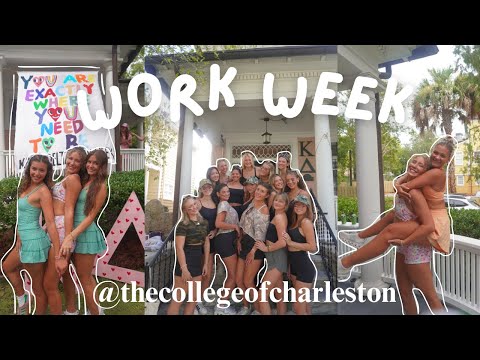 WORK WEEK at the College of Charleston | Sorority Rush Vlog