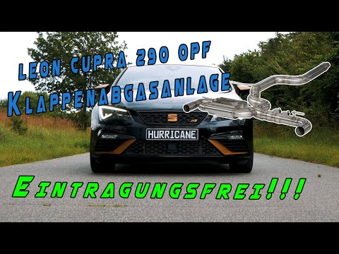 Klappenabgasanlage - Hurrciane Exhaust Seat Leon Cupra 290 OPF- eintragungsfrei