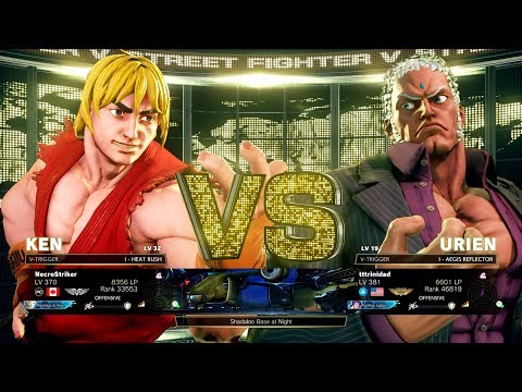 Street Fighter 5 : Ken (necrostriker) vs Urien (tttrinidad)