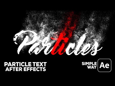 Easy After Effects Tutorial Particles Logo Text Animation Download Free Template