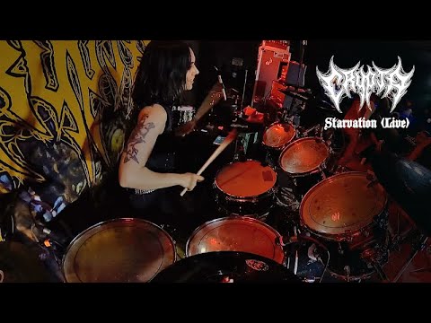 CRYPTA - Starvation / Luana Dametto (DrumCam)