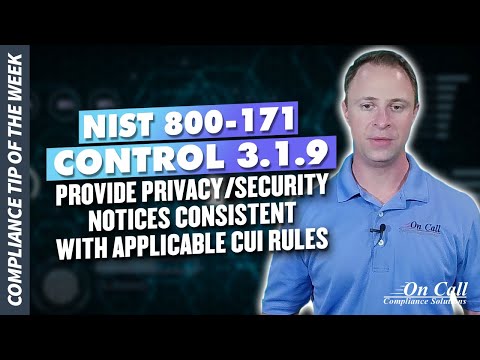 How to Keep Your Data Safe: NIST 800-171 Control 3.1.9 Unveiled
