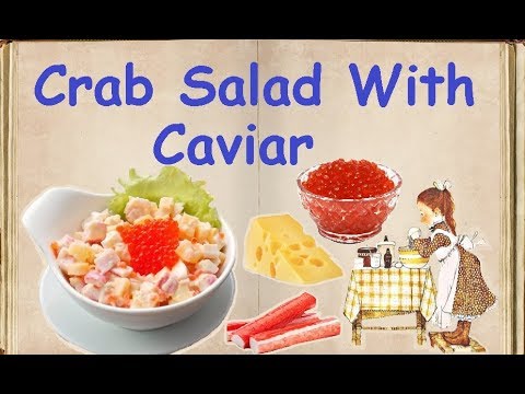 Crab Salad With Caviar / Book of recipes / Bon Appetit