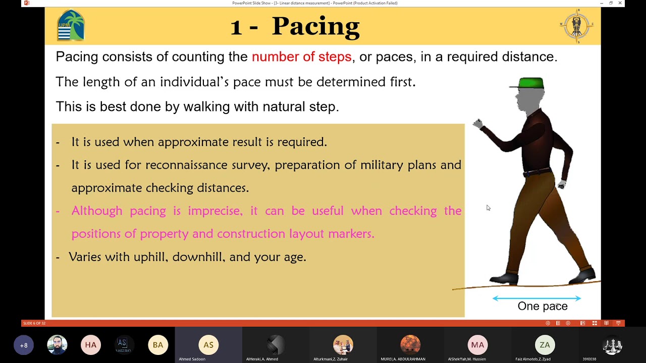 Principles of Surveying Lecture 3 (Distance Measurements)