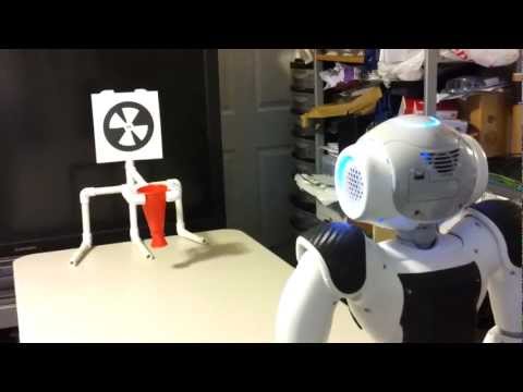 Nao robot j2 practicing for the autonomous basketball challenge