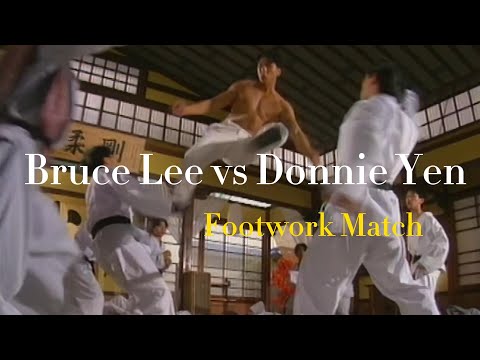 Epic Kicking Skills：Bruce Lee vs Donnie Yen #kungfu  #movie #action #brucelee