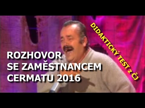 Rozhovor se zaměstnancem CERMATu 2016 - Maturita 2016, ČJ