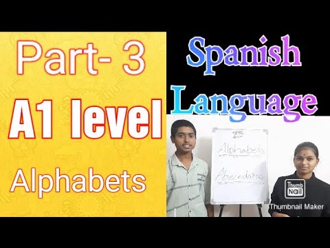 Spanish Language. Part-3 in telugu.Alphabets- Abecedario