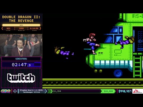 SGDQ 2018 Double Dragon II: The Revenge Speedrun by Sinister1 in 13:01