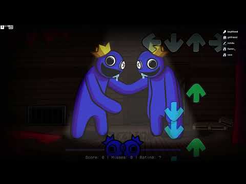 FNF Mod - Blue V1 VS Blue V1 (Rainbow Friends) - Roblox Friday Night Funkin