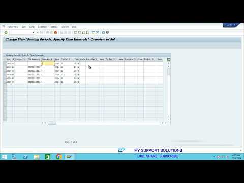 SAP S4 HANA Business User Course Video 8 | Posting Period Variant | OB52 T Code In SAP