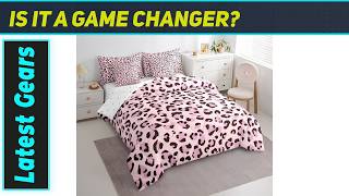 `Feelyou Pink Leopard Print Comforter Set: Vibrant Dreams Await!