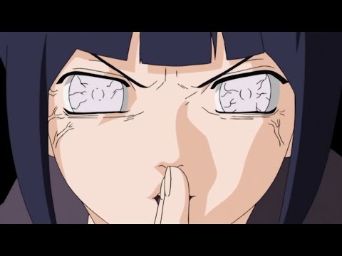 Hinata saves Naruto using her Protective 8 trigrams 64 palms technique