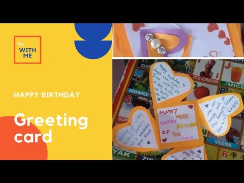 Beautiful Birthday Greeting Card Made by Lasya