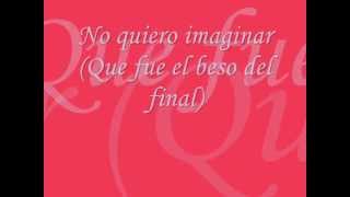 Christina Aguilera - El Beso Del Final - Letra