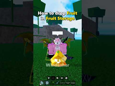 How to drop Fruit in Fruit Storage #roblox #bloxfruits #shorts