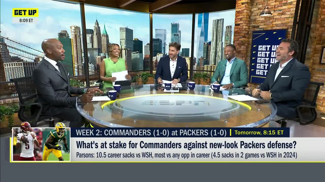 STAKES ARE HIGH for Commanders vs. Packers 🔥 Micah Parsons' outlook in Week 2 👀 | Get Up