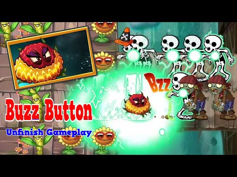 Plants vs Zombies 2 10.2.1 - New Plants Buzz Botton Unfinish Gameplay