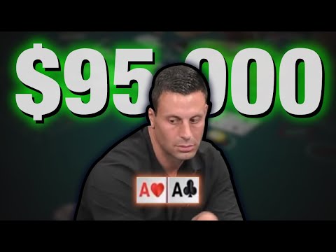 Garrett Adelstein Gets POCKET ACES in HUGE $95,000 @ Hustler Casino Live