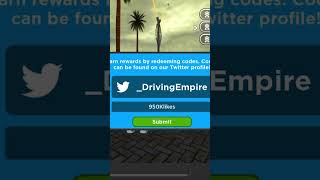 *NEW* ALL WORKING CODES FOR DRIVING EMPIRE IN 2024!ROBLOX DRIVING EMPIRE CODES