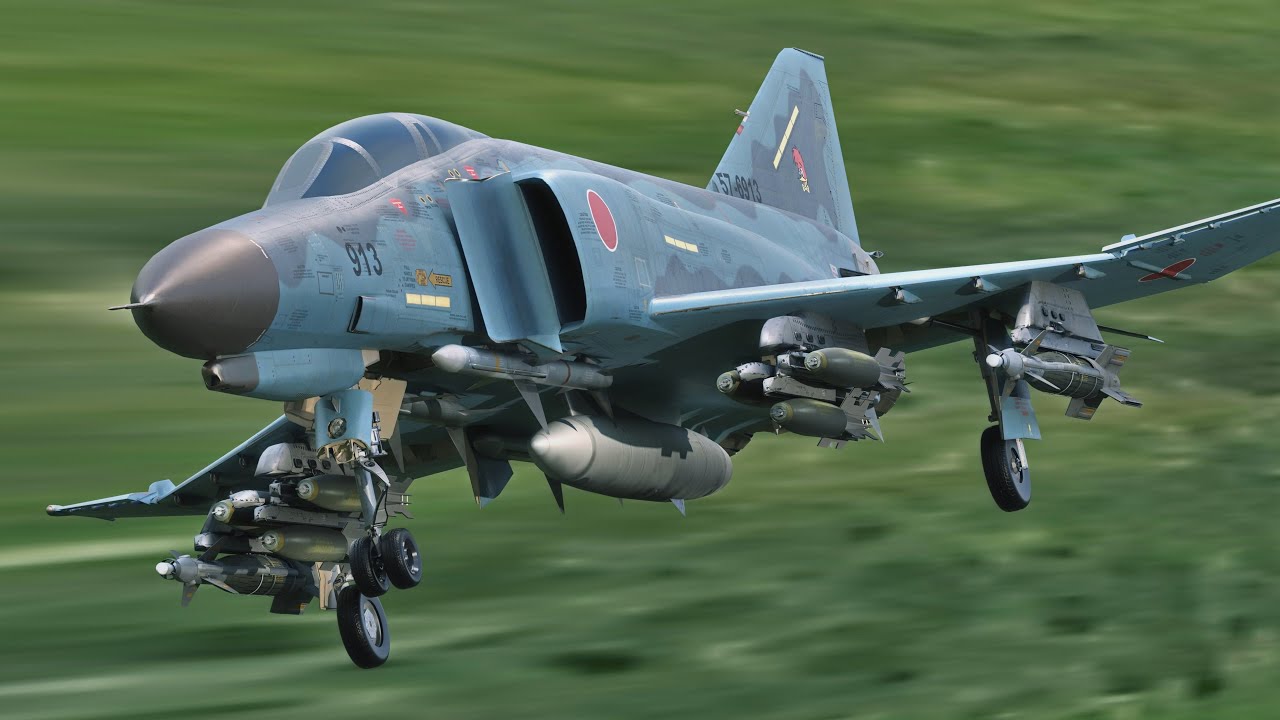 F4 Phantom 2 - Decalque Kai Texture-Totalmente Rigged-Changeble -Texto Modelo 3D