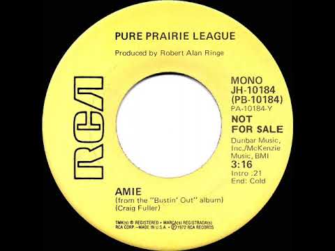 1975 Pure Prairie League - Amie (mono radio promo 45--long version)