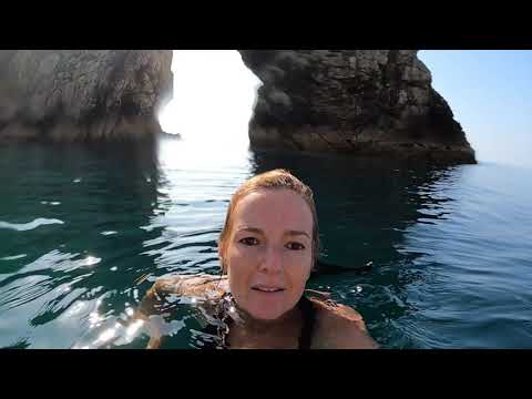 Wild Swimming at Durdle Door, Dorset