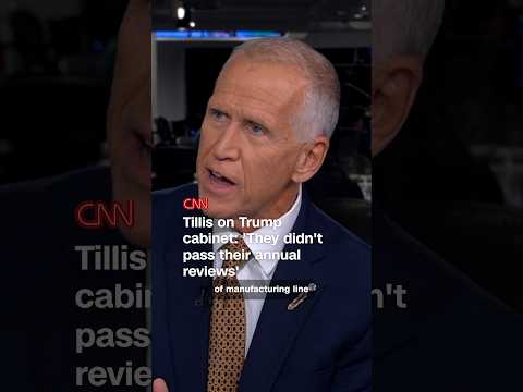 Tillis on Trump cabinet: 'They didn't pass their annual reviews'