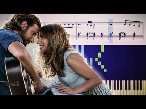 SHALLOW (A Star Is Born) - Lady Gaga - Piano Tutorial + SHEETS